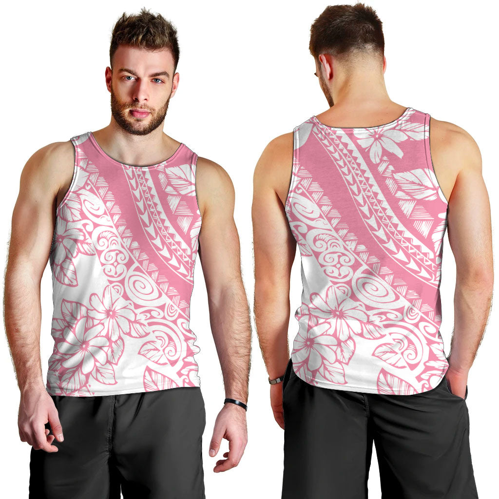 Polynesian Tiare Flower Pink Pastel Vibes Men Tank Top