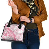 Polynesian Tiare Flower Pink Pastel Vibes Shoulder Handbag