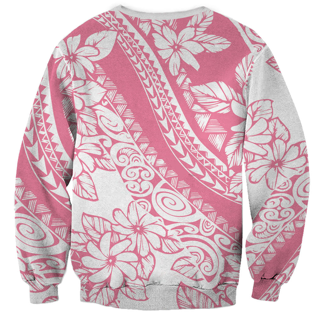 Polynesian Tiare Flower Pink Pastel Vibes Sweatshirt