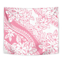 Polynesian Tiare Flower Pink Pastel Vibes Tapestry