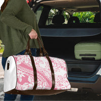 Polynesian Tiare Flower Pink Pastel Vibes Travel Bag