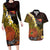 Papua New Guinea 1975 Couples Matching Long Sleeve Bodycon Dress and Hawaiian Shirt Create Our History Inspire Our Future - Polynesian Pride