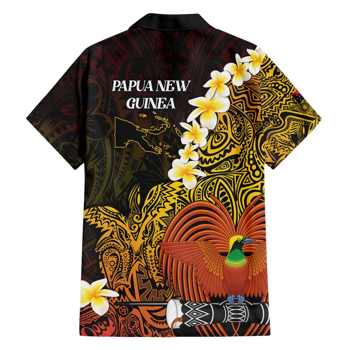 Papua New Guinea 1975 Family Matching Off The Shoulder Long Sleeve Dress and Hawaiian Shirt Create Our History Inspire Our Future LT14 - Polynesian Pride