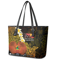 Papua New Guinea 1975 Leather Tote Bag Create Our History Inspire Our Future LT14 - Polynesian Pride