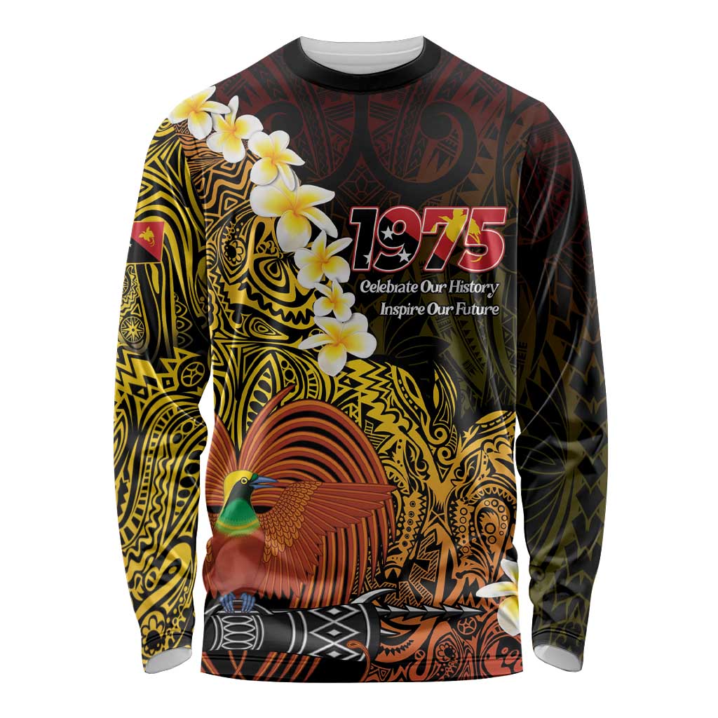 Papua New Guinea 1975 Long Sleeve Shirt Create Our History Inspire Our Future - Polynesian Pride