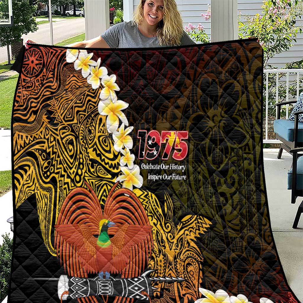 Papua New Guinea 1975 Quilt Create Our History Inspire Our Future LT14 Black - Polynesian Pride