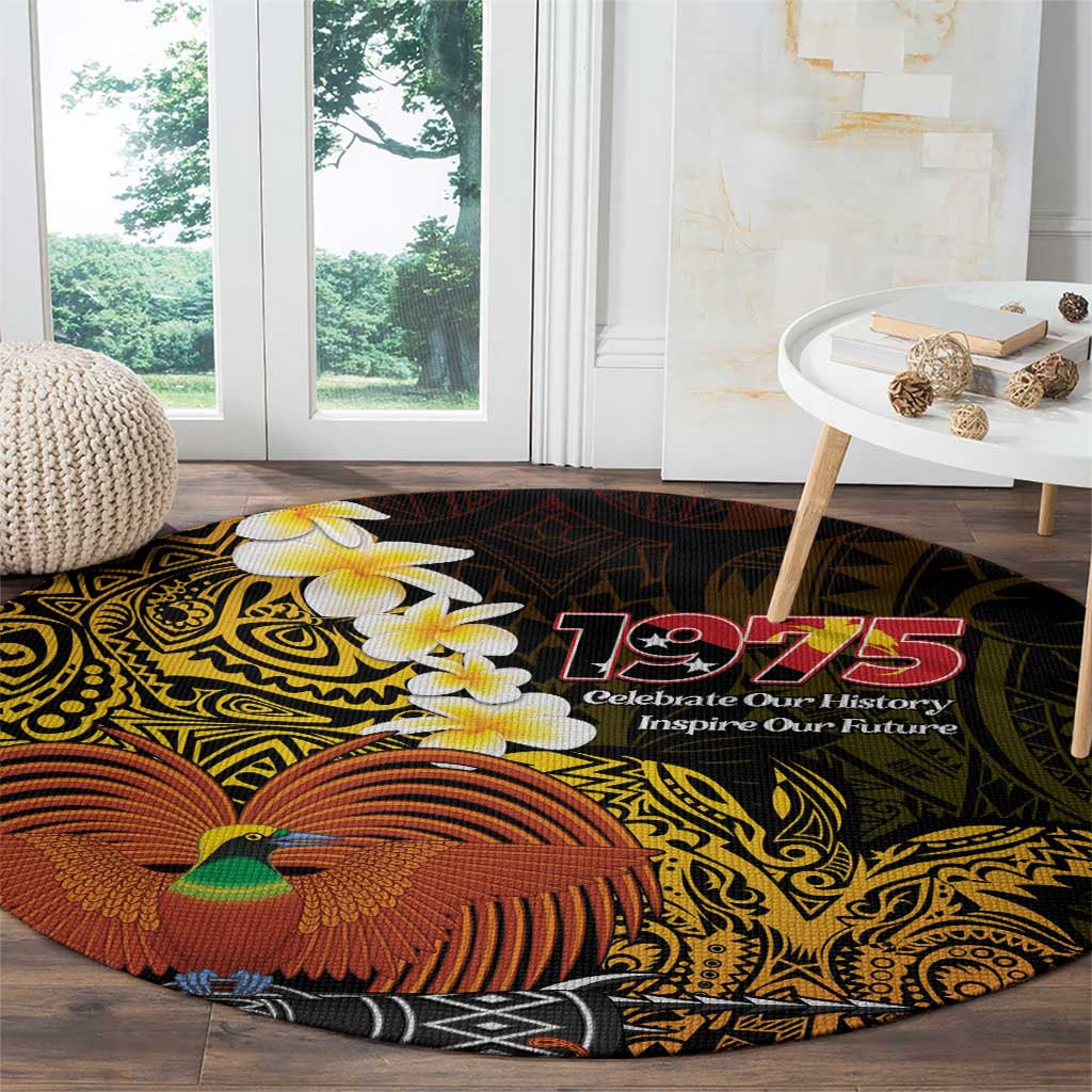Papua New Guinea 1975 Round Carpet Create Our History Inspire Our Future - Polynesian Pride