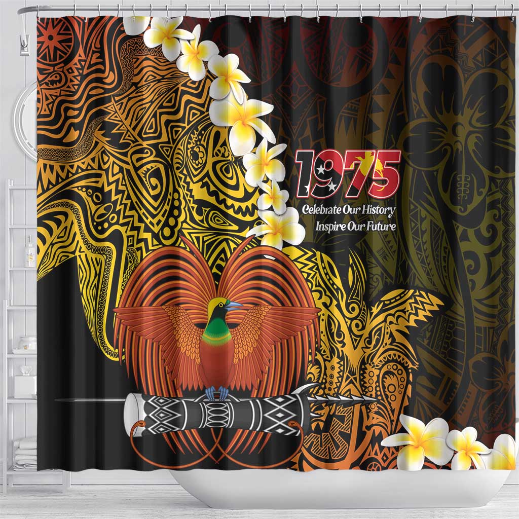 Papua New Guinea 1975 Shower Curtain Create Our History Inspire Our Future - Polynesian Pride