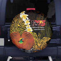 Papua New Guinea 1975 Spare Tire Cover Create Our History Inspire Our Future LT14 No hole Black - Polynesian Pride