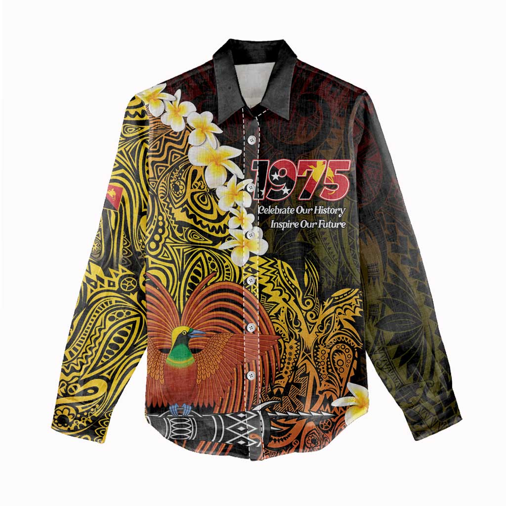 Papua New Guinea 1975 Women Casual Shirt Create Our History Inspire Our Future - Polynesian Pride
