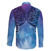 New Zealand Matariki Family Matching Short Sleeve Bodycon Dress and Hawaiian Shirt Aotearoa Maori New Year Galaxy Maori Silver Fern LT14 - Polynesian Pride