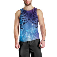 New Zealand Matariki Men Tank Top Aotearoa Maori New Year Galaxy Maori Silver Fern LT14 - Polynesian Pride