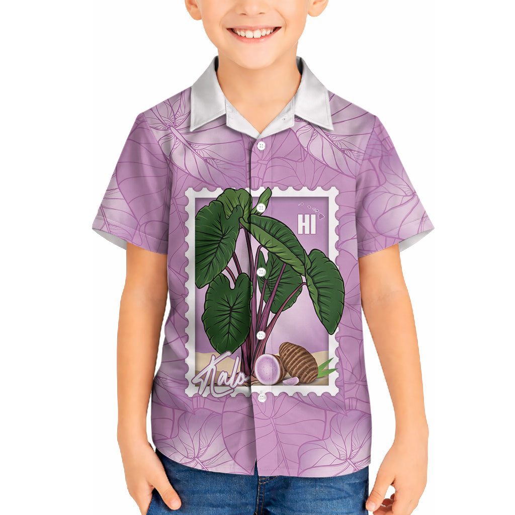 Aloha Hawaii Kalo Hawaiian Shirt Hawaiian Taro Leaves Stylized Stamp
