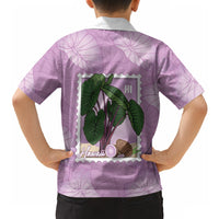 Aloha Hawaii Kalo Hawaiian Shirt Hawaiian Taro Leaves Stylized Stamp