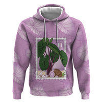 Aloha Hawaii Kalo Hoodie Hawaiian Taro Leaves Stylized Stamp