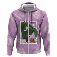 Aloha Hawaii Kalo Hoodie Hawaiian Taro Leaves Stylized Stamp