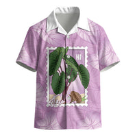 Aloha Hawaii Kalo Kid Hawaiian Shirt Hawaiian Taro Leaves Stylized Stamp