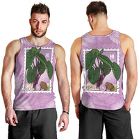 Aloha Hawaii Kalo Men Tank Top Hawaiian Taro Leaves Stylized Stamp