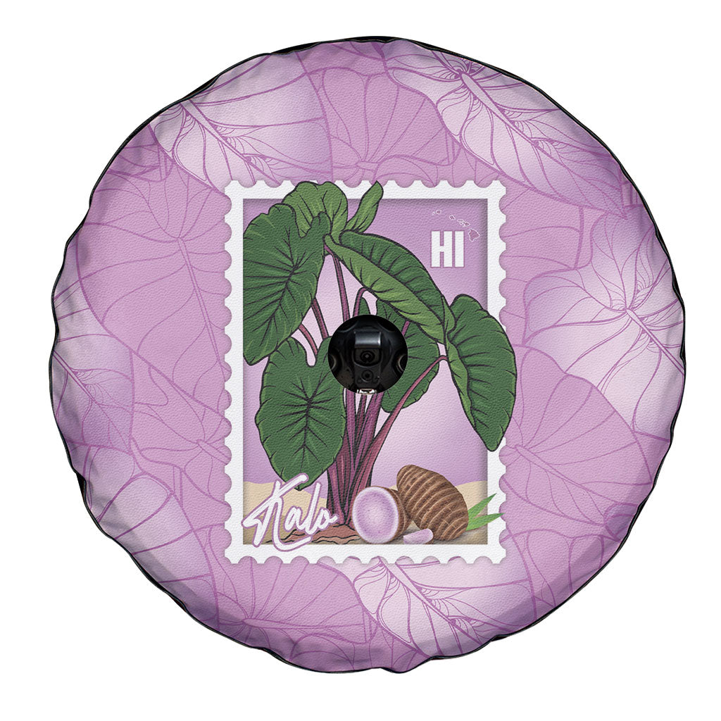 Aloha Hawaii Kalo Spare Tire Cover Hawaiian Taro Leaves Stylized Stamp