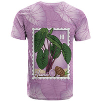 Aloha Hawaii Kalo T Shirt Hawaiian Taro Leaves Stylized Stamp