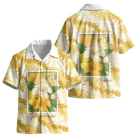 Aloha Hawaii Puakenikeni Kid Hawaiian Shirt Hawaiian Lei Palaka Motifs Stylized Stamp