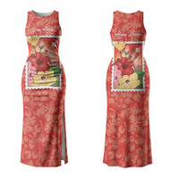 Aloha Hawaii Pua Aloalo Couples Matching Tank Maxi Dress and Hawaiian Shirt Hawaiian Hibiscus Flowers Stylized Stamp LT14 - Polynesian Pride