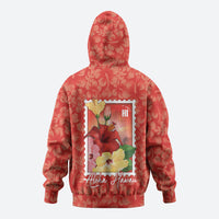 Aloha Hawaii Pua Aloalo Hoodie Hawaiian Hibiscus Flowers Stylized Stamp