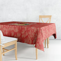 Aloha Hawaii Pua Aloalo Tablecloth Hawaiian Hibiscus Flowers Stylized Stamp