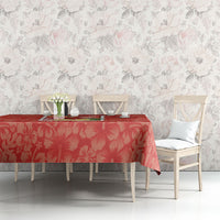 Aloha Hawaii Pua Aloalo Tablecloth Hawaiian Hibiscus Flowers Stylized Stamp