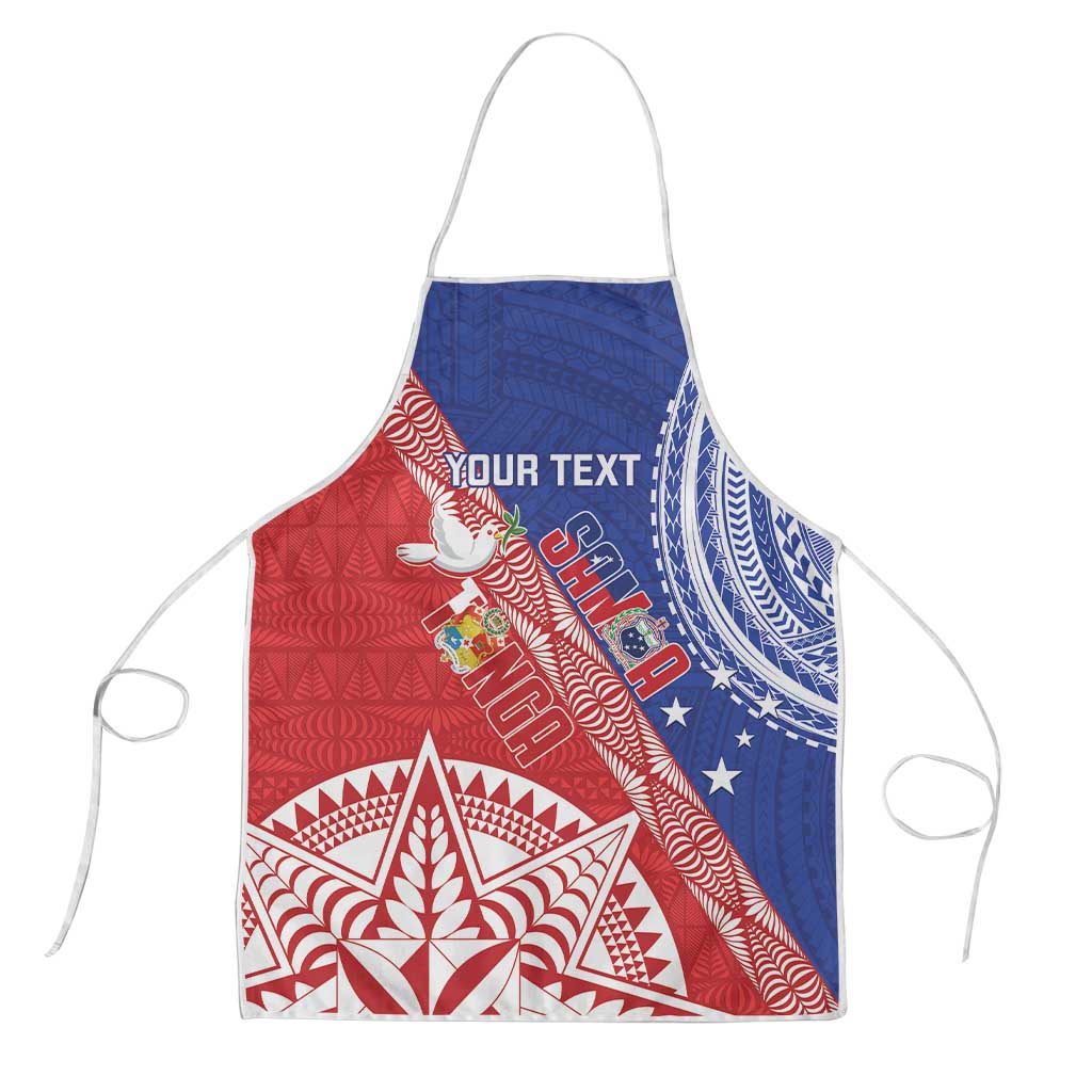 Tonga and Samoa Rugby Custom Apron Ikale Tahi Manu Samoa Together - Polynesian Pride