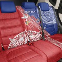 Tonga and Samoa Rugby Custom Back Car Seat Cover Ikale Tahi Manu Samoa Together - Polynesian Pride