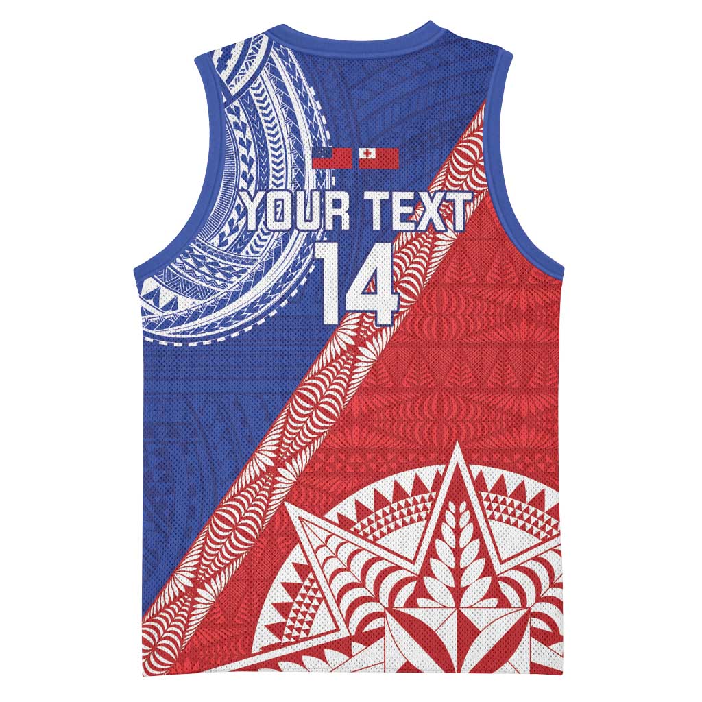 Tonga and Samoa Rugby Custom Basketball Jersey Ikale Tahi Manu Samoa Together - Polynesian Pride