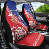 Tonga and Samoa Rugby Custom Car Seat Cover Ikale Tahi Manu Samoa Together - Polynesian Pride