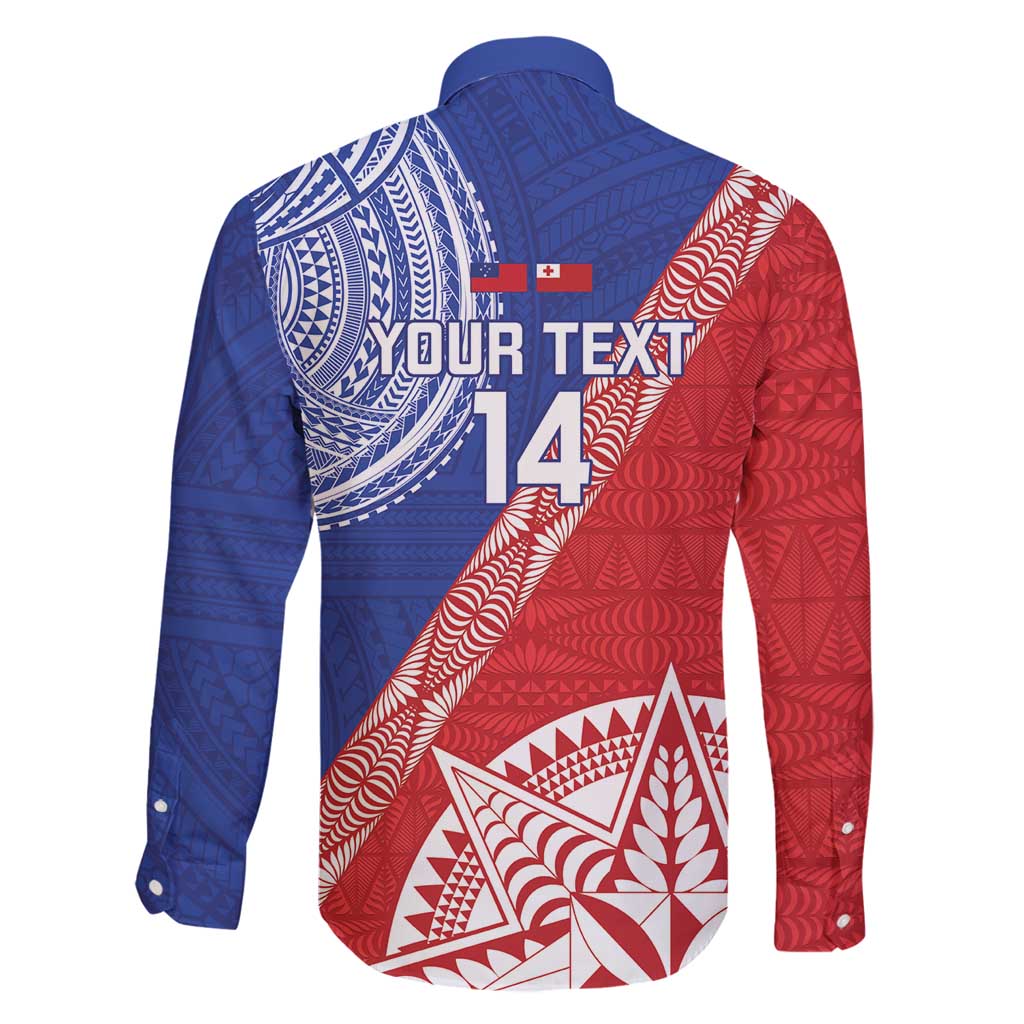 Tonga and Samoa Rugby Custom Family Matching Off Shoulder Maxi Dress and Hawaiian Shirt Ikale Tahi Manu Samoa Together - Polynesian Pride