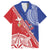Tonga and Samoa Rugby Custom Family Matching Short Sleeve Bodycon Dress and Hawaiian Shirt Ikale Tahi Manu Samoa Together - Polynesian Pride