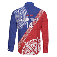 Tonga and Samoa Rugby Custom Family Matching Summer Maxi Dress and Hawaiian Shirt Ikale Tahi Manu Samoa Together - Polynesian Pride