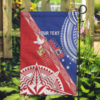 Tonga and Samoa Rugby Custom Garden Flag Ikale Tahi Manu Samoa Together - Polynesian Pride