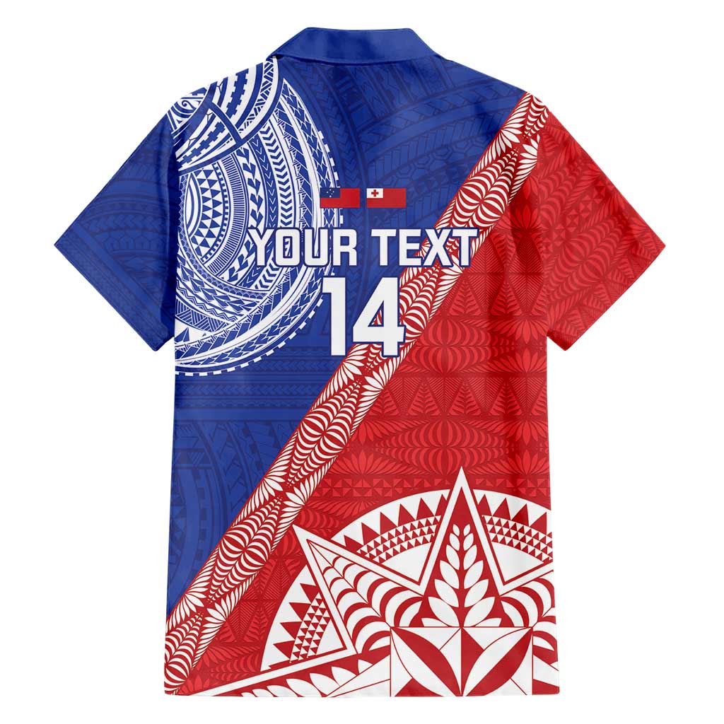 Tonga and Samoa Rugby Custom Hawaiian Shirt Ikale Tahi Manu Samoa Together - Polynesian Pride