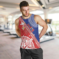 Tonga and Samoa Rugby Custom Men Tank Top Ikale Tahi Manu Samoa Together - Polynesian Pride