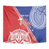 Tonga and Samoa Rugby Custom Tapestry Ikale Tahi Manu Samoa Together - Polynesian Pride