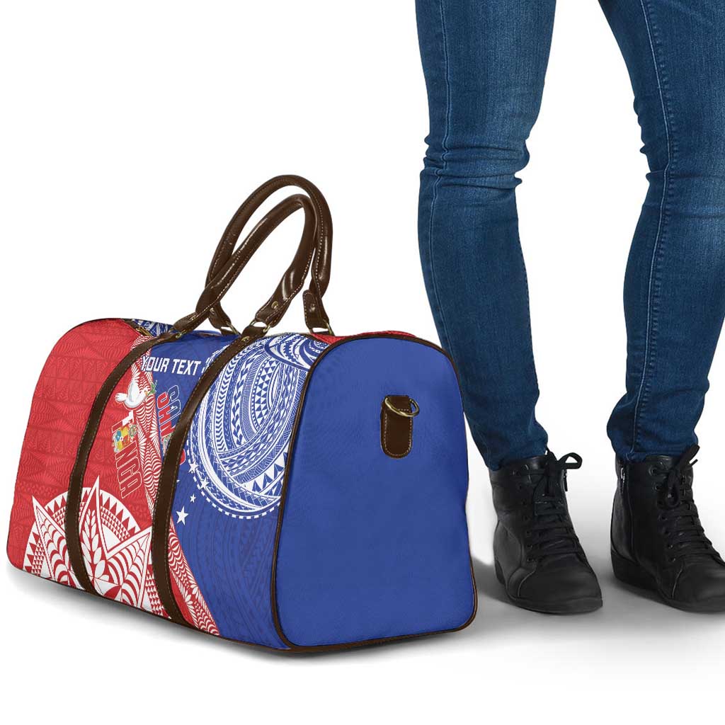 Tonga and Samoa Rugby Custom Travel Bag Ikale Tahi Manu Samoa Together - Polynesian Pride
