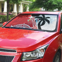 Fiji and Tonga Rugby Custom Auto Sun Shade Flying Fijians Ikale Tahi Together Pacific - Polynesian Pride