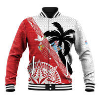 Fiji and Tonga Rugby Custom Baseball Jacket Flying Fijians Ikale Tahi Together Pacific - Polynesian Pride