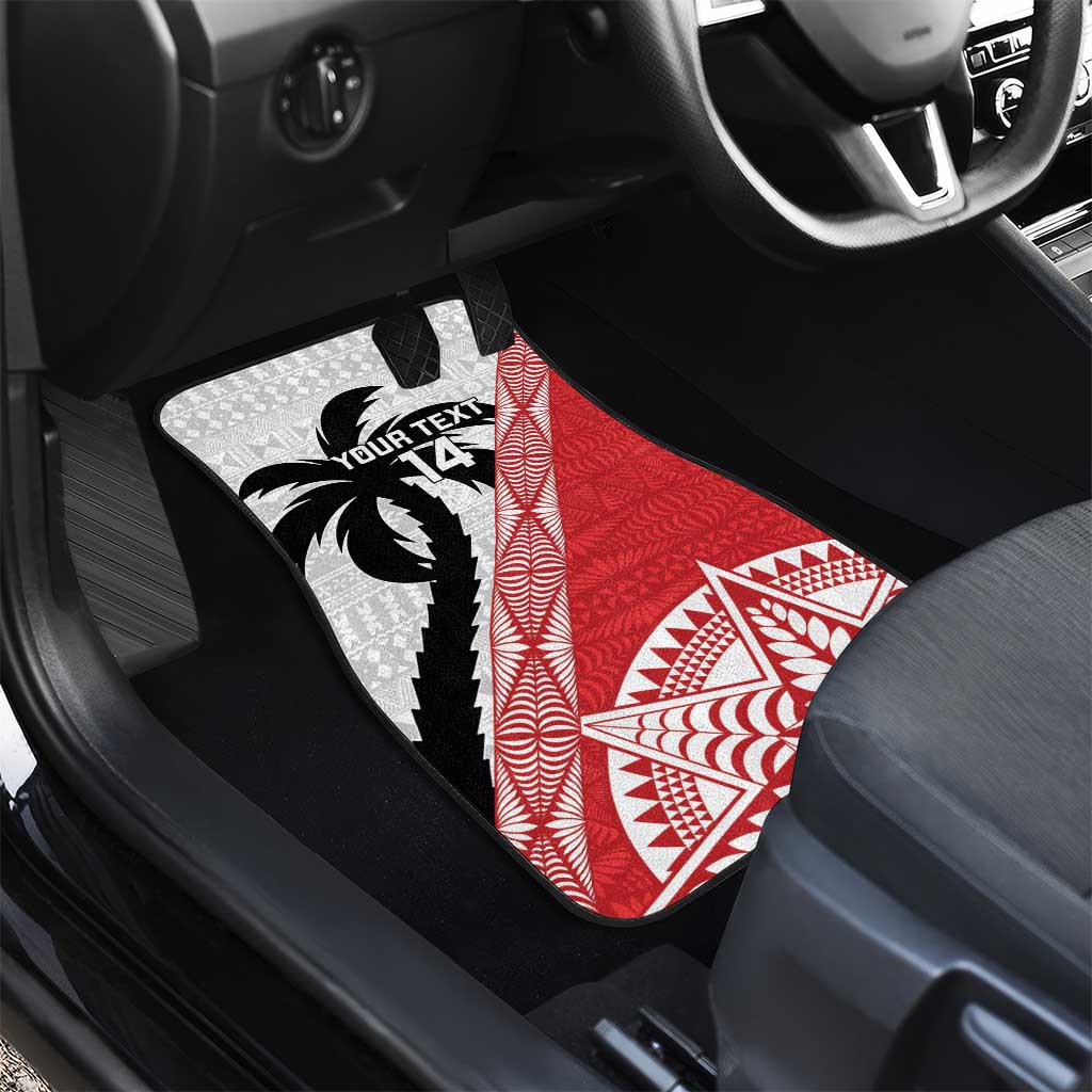 Fiji and Tonga Rugby Custom Car Mats Flying Fijians Ikale Tahi Together Pacific - Polynesian Pride