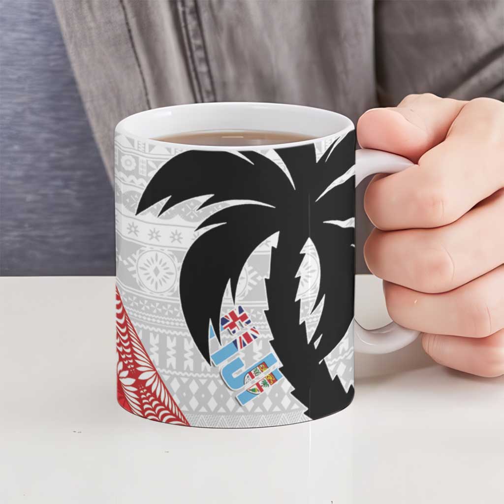 Fiji and Tonga Rugby Ceramic Mug Flying Fijians Ikale Tahi Together Pacific - Polynesian Pride