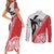 Fiji and Tonga Rugby Custom Couples Matching Short Sleeve Bodycon Dress and Long Sleeve Button Shirt Flying Fijians Ikale Tahi Together Pacific - Polynesian Pride
