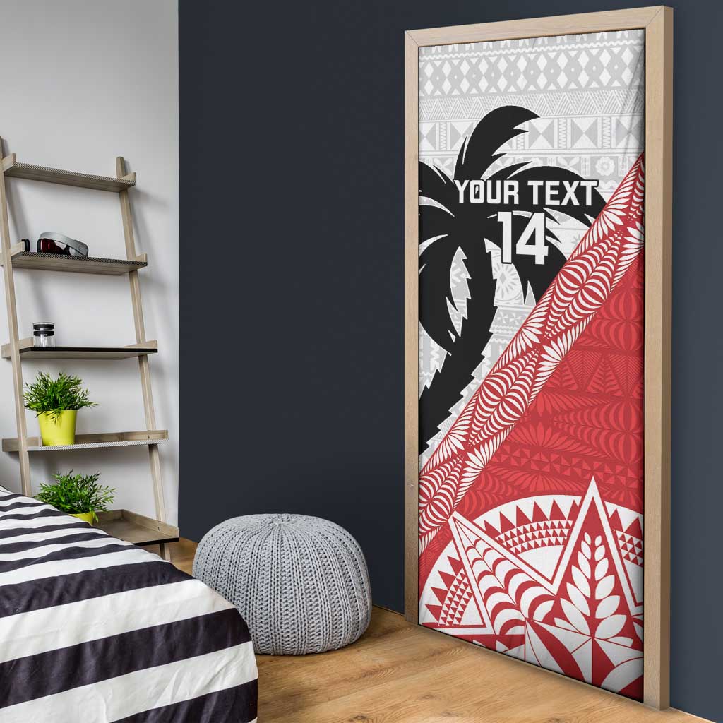 Fiji and Tonga Rugby Custom Door Cover Flying Fijians Ikale Tahi Together Pacific - Polynesian Pride