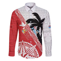 Fiji and Tonga Rugby Custom Family Matching Long Sleeve Bodycon Dress and Hawaiian Shirt Flying Fijians Ikale Tahi Together Pacific - Polynesian Pride