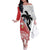 Fiji and Tonga Rugby Custom Family Matching Off The Shoulder Long Sleeve Dress and Hawaiian Shirt Flying Fijians Ikale Tahi Together Pacific - Polynesian Pride