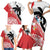 Fiji and Tonga Rugby Custom Family Matching Short Sleeve Bodycon Dress and Hawaiian Shirt Flying Fijians Ikale Tahi Together Pacific - Polynesian Pride